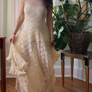 Free People French court slip dress